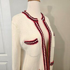 SANDRO Luce Chunky Open Front Cardigan Knit Jacket